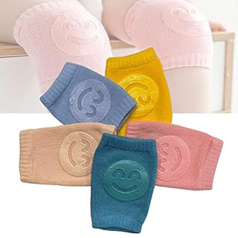 02 Pcs ( Pair ) - Soft & Protective Baby Knee Pads – Cushioned Support For Crawling Infants & Active Toddlers - Random Color