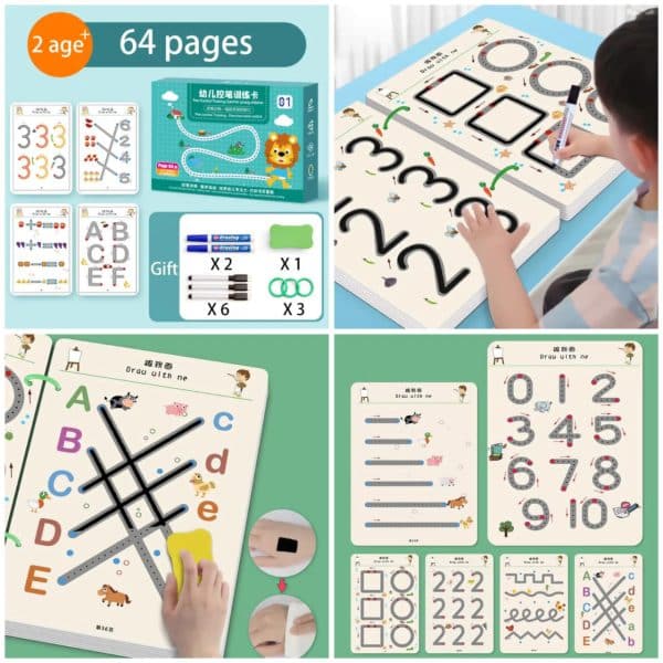 64 pages kids learning book (M)