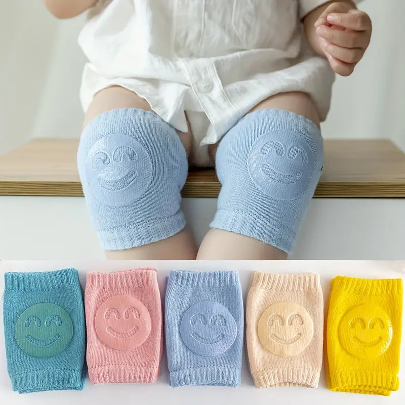 02 Pcs ( Pair ) - Soft & Protective Baby Knee Pads – Cushioned Support For Crawling Infants & Active Toddlers - Random Color