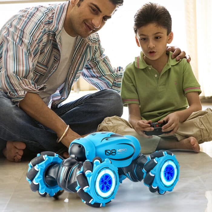 HAND GESTURE SENSOR + REMOTE CONTROL STUNT CAR